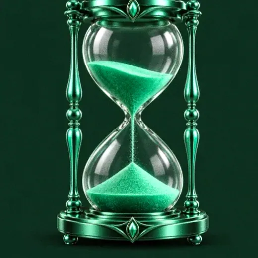 Ornate hourglass — Fair Go